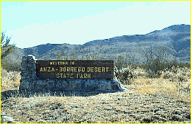 Welcome to the Anza Borrego State Park