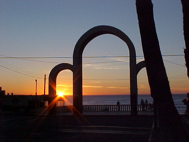 Ocean sunset at Playas de Tijuana